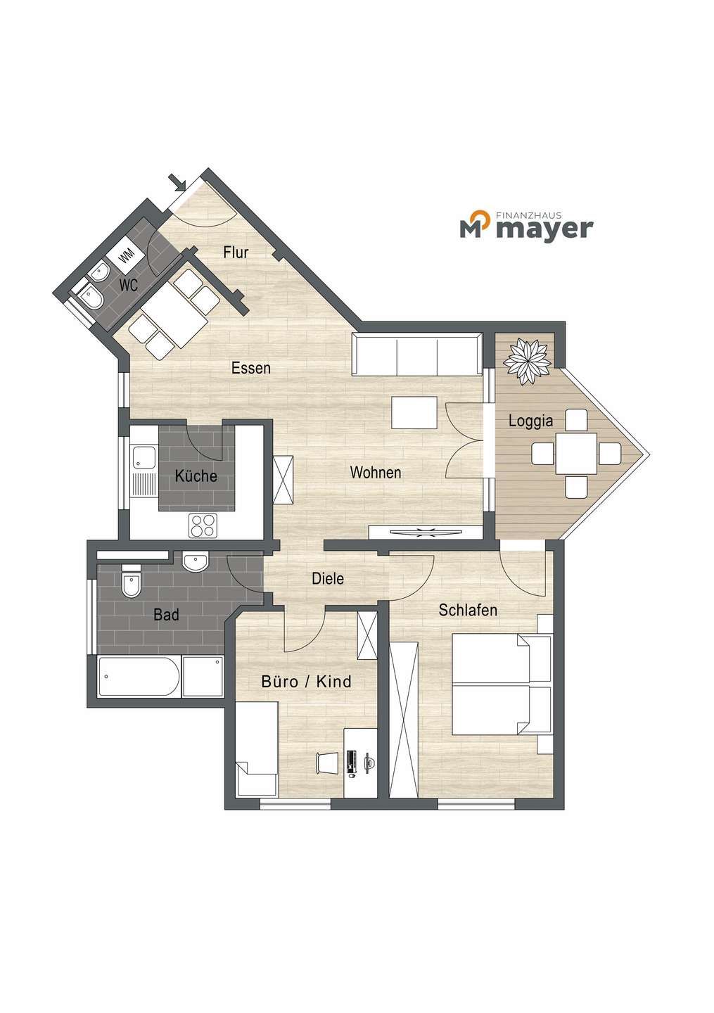 Grundriss Wohnung