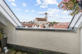 Aussicht Kirche - Zukunftssichere Kapitalanlage – barrierefreie Maisonettewohnung mit Betreuungsangebot in Ehingen
