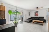 Wohnzimmer - Clean Chic – Energieeffizientes Einfamilienhaus mit Einliegerwohnung in KN-Wollmatingen