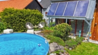 Garten - Urlaub zuhause: Einzigartiges Wohnhaus mit traumhaftem Garten in Leeder