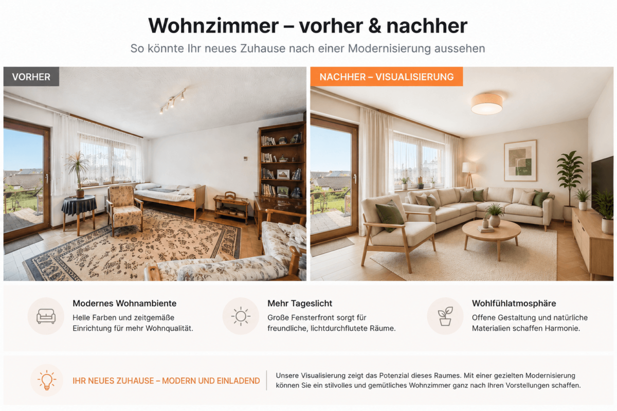 KI-Visualisierung – mögliche Gestaltung nach Modernisierung
